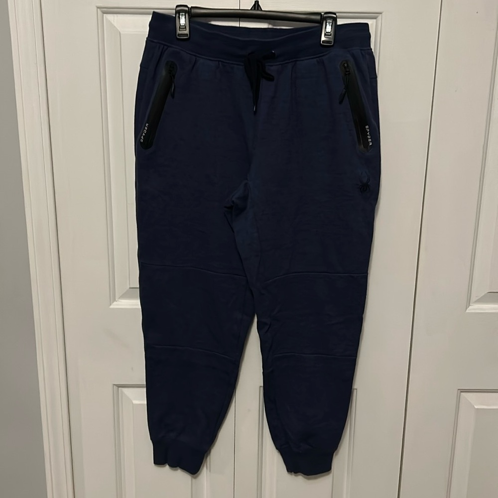 Spyder Active Sweatpants sz Large zip pockets GUC B1313